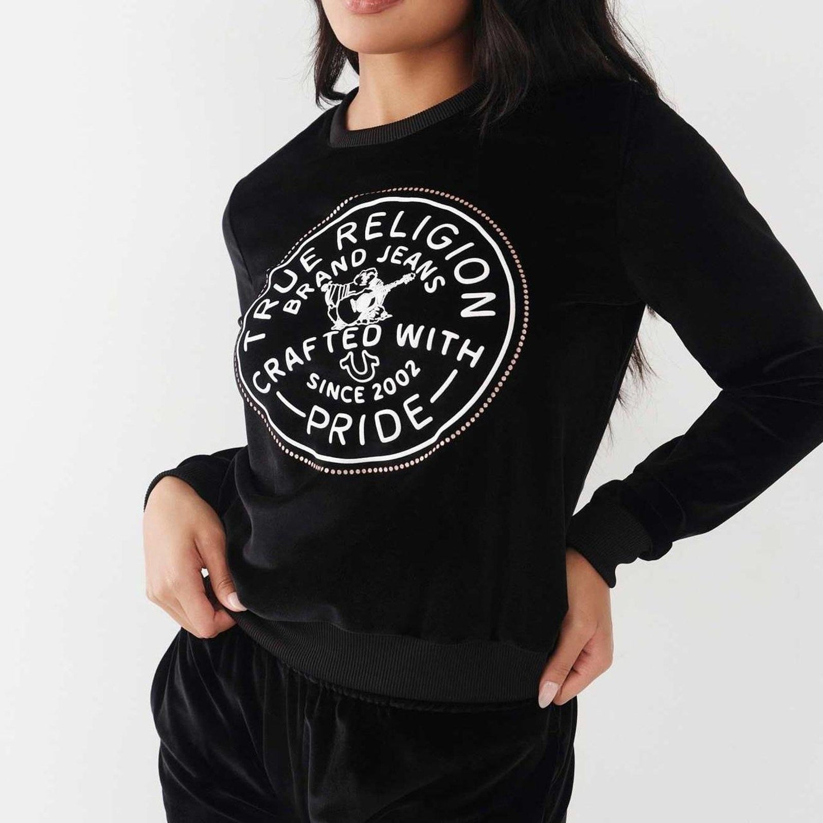 True religion velour crystal sweatshirt Medium High Quality