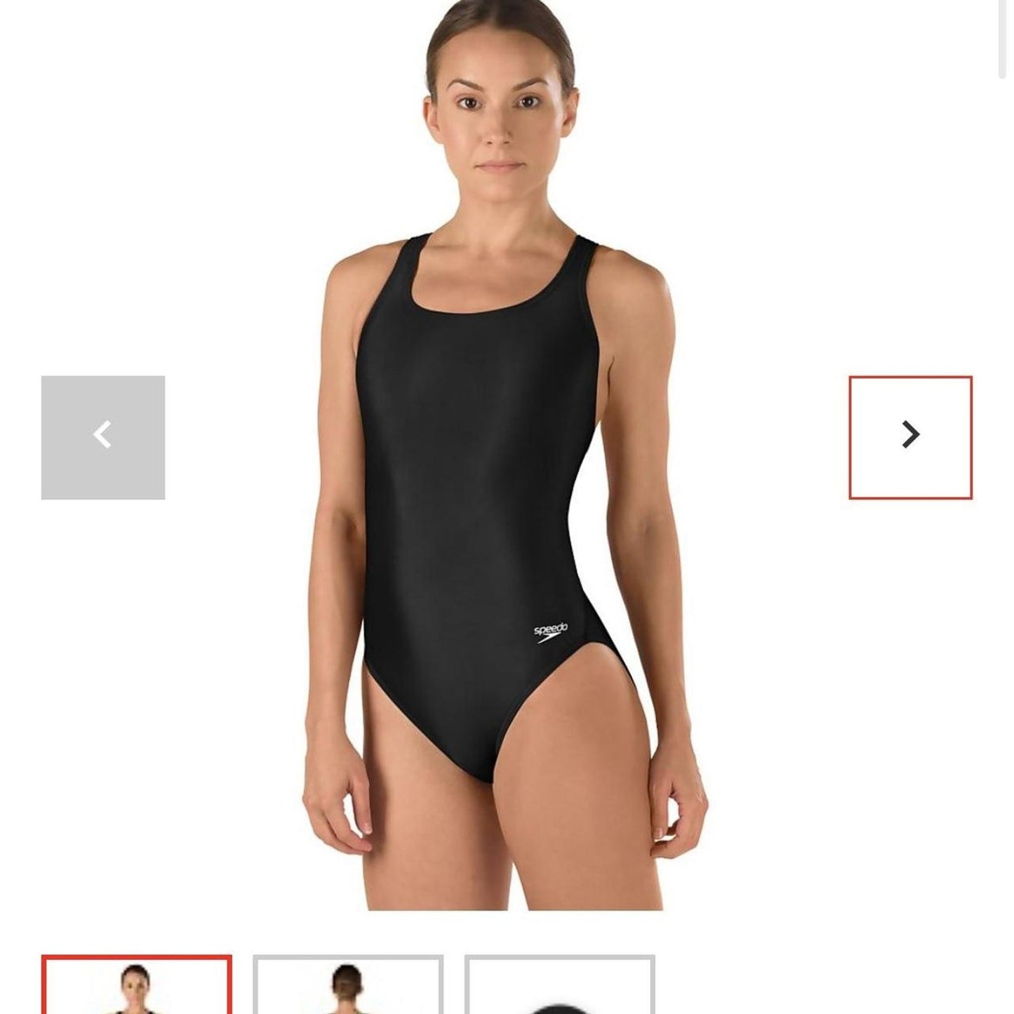 Black Speedo one-piece swimsuit  Size 30 Pro LT