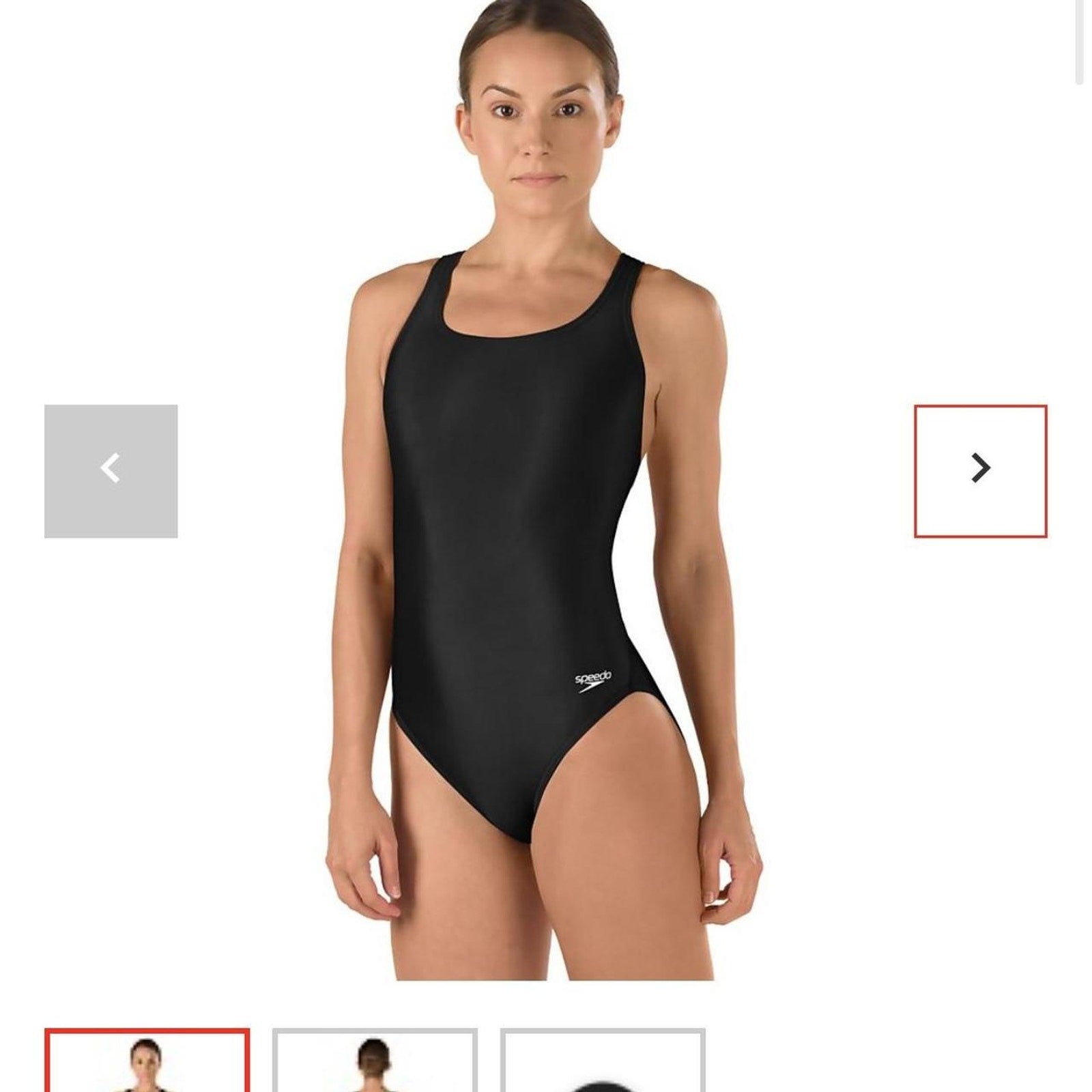 Black Speedo one-piece swimsuit  Size 30 Pro LT