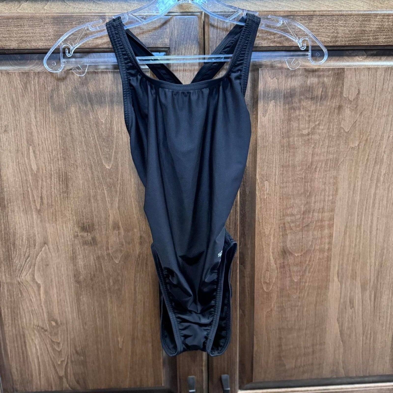 Black Speedo one-piece swimsuit  Size 30 Pro LT
