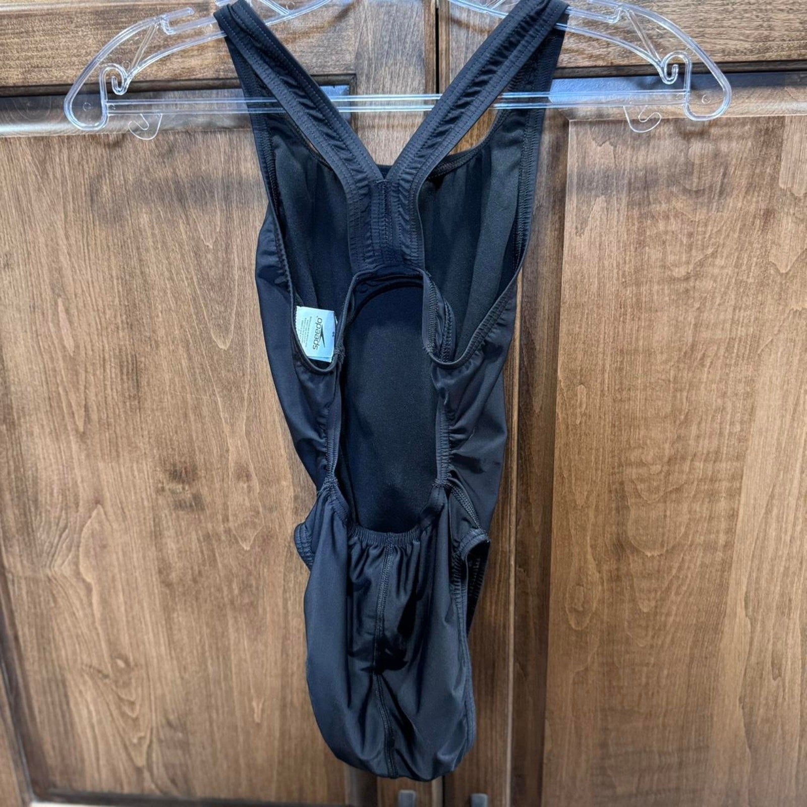 Black Speedo one-piece swimsuit  Size 30 Pro LT
