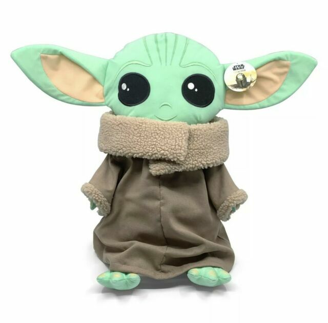 Star Wars Mandalorian Grogu The Child 22” Baby Yoda Plush Pillow Buddy Used